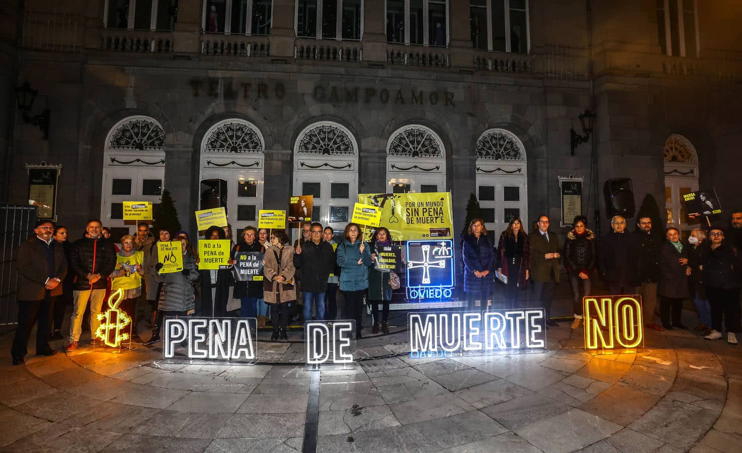 Acto contra la pena de muerte en Oviedo